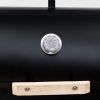 Outdoor Party Backyard Dinner Mobile Oil Drum Charcoal Smoker