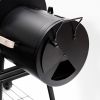 Outdoor Party Backyard Dinner Mobile Oil Drum Charcoal Smoker