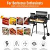 Outdoor Party Backyard Dinner Mobile Oil Drum Charcoal Smoker