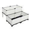 4PCS Elevated Planting Box White