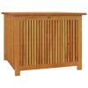 Patio Storage Box 29.5"x29.5"x22.8" Solid Wood Acacia