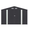 8 x 10 Ft Outdoor Storage Shed, Metal Yard Shed for Tools, Garbage Can Clearance, Prefab House w/ Lockable Doors, Garden, Patio, Outside Utility