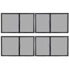 Gazebo Replacement Mosquito Netting 10*12Inch/Black