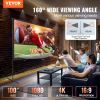 VEVOR Projector Screen with Stand, 100 inch 16:9 4K 1080 HD Outdoor Movie Screen with Stand