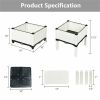 4PCS Elevated Planting Box White