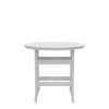 HDPE Bar Table, Dining Table, Patio Bar Set ,Counter Height Table For Outdoor White + Gray