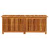 Patio Storage Box 59.1"x19.7"x22.8" Solid Acacia Wood