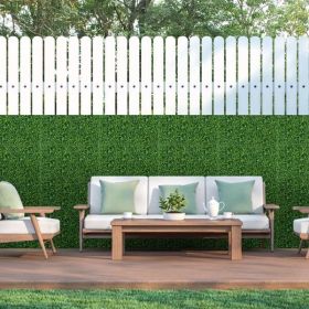 12Pcs 23.6x15.75in Artificial Boxwood Topiary Hedge Plant Grass Backdrop Fence Privacy Screen Grass Wall Decoration For Balcony Garden Fence--(No ship