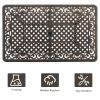 59in Desktop Mosaic Garden Cast Aluminum Table Bronze (WITHOUT CHAIRS)