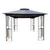 10x10 Outdoor Patio Gazebo Canopy Tent With Ventilated Double Roof And Mosquito net(Detachable Mesh Screen On All Sides),Suitable for Lawn, Garden