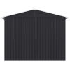 8' x 8' Outdoor Storage Shed, Metal Garden Shed with Double Sliding Doors, 4 Air Vents, Tool Storage House Shed for Yard, Patio, Lawn, Dark Grey