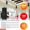 5 CORE Outdoor Speakers Stereo in Wall Speaker 100W Peak Passive Mount Wired Waterproof Patio House Garage Indoor Exterior Audio System Bocinas para C
