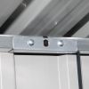 8 x 10 Ft Outdoor Storage Shed, Metal Yard Shed for Tools, Garbage Can Clearance, Prefab House w/ Lockable Doors, Garden, Patio, Outside Utility