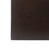 14.25" Natural Wood Grain Finish Prismatic Symmetry Concrete Outdoor Side Table with Symmetric Design ‚Äì Weather-Resistant Accent for Patio, Garden