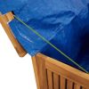 Patio Storage Box 29.5"x29.5"x22.8" Solid Wood Acacia