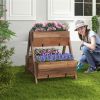 26" Wooden elevated garden bed