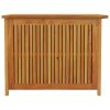 Patio Storage Box 29.5"x29.5"x22.8" Solid Wood Acacia