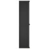 Outdoor Storage Cabinet Gray and Black 38.2"x14.6"x65" PP