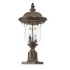 Vintage Outdoor Lamp Post Light, Waterproof Garden Patio Lantern with Clear Glass Shade, Classic Bronze Finish, Ideal for Yard, Porch, Walkway