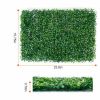 12Pcs 23.6x15.75in Artificial Boxwood Topiary Hedge Plant Grass Backdrop Fence Privacy Screen Grass Wall Decoration For Balcony Garden Fence--(No ship