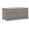 Patio Storage Box Poly Rattan 39.4"x19.7"x19.7" Gray