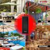 5 CORE Outdoor Speakers Stereo in Wall Speaker 100W Peak Passive Mount Wired Waterproof Patio House Garage Indoor Exterior Audio System Bocinas para C