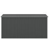 8' x 12' Hinge Outdoor Storage Room, Storage Shed with 2 Doors, Sloping Roof and 6 Pegs, Outside Garden Shed for Tools, Bike, Lawnmower and Garbage