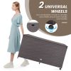 133 Gallon Outdoor Wicker Storage Box with Zippered Liner