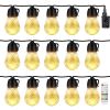 52.5FT Colorful Outdoor String Lights Smart RGB LED Patio Lights IP66 Waterproof