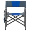 2-piece Padded Folding Outdoor Chair with Storage Pockets,Lightweight Oversized Directors Chair for indoor, Outdoor Camping, Picnics and Fishing