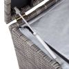 Patio Storage Box Poly Rattan 39.4"x19.7"x19.7" Gray