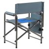 2-piece Padded Folding Outdoor Chair with Storage Pockets,Lightweight Oversized Directors Chair for indoor, Outdoor Camping, Picnics and Fishing
