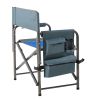 2-piece Padded Folding Outdoor Chair with Storage Pockets,Lightweight Oversized Directors Chair for indoor, Outdoor Camping, Picnics and Fishing