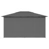 Garden Marquee with Curtains 157.4"x118.1" Anthracite
