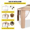 VEVOR Outdoor Canopy Gazebo Tent, Portable Canopy Shelter with 10'x10' Large Shade Space for Party, Backyard, Patio Lawn and Garden, 4 Sandbags