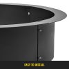 VEVOR Fire Pit Ring 45-Inch Outer/39-Inch Inner Diameter, 3.0mm Thick Heavy Duty Solid Steel