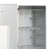 BBQ Oven Smoker with Wood Chips 17.5"x11.4"x43.3" Galvanized Steel