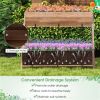 44" Wooden elevated garden bed