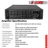 5 Core 4000W PA System Outdoor Indoor Commercial Industrial Grade Paging Kit w/ 32 Wall Speakers - Packet Amp 200