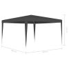 Professional Party Tent 13.1'x13.1' Anthracite 0.3 oz/ft