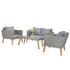 4 Piece Outdoor Patio Furniture Set