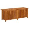 Patio Storage Box 59.1"x19.7"x22.8" Solid Acacia Wood