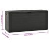 Patio Storage Box Anthracite 45.7"x17.3"x21.7"