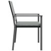 Patio Chairs with Cushions 2 pcs Black 21.3"x24.6"x35" Poly Rattan