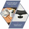 3 Pieces Patio Bistro Furniture Set with Armrest and Soft Cushions