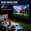 VEVOR Projector Screen with Stand, 120 inch 16:9 4K 1080 HD Outdoor Movie Screen with Stand