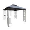 10x10 Outdoor Patio Gazebo Canopy Tent With Ventilated Double Roof And Mosquito net(Detachable Mesh Screen On All Sides),Suitable for Lawn, Garden