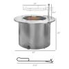 Outsunny 2-in-1 Smokeless Fire Pit, BBQ Grill, 25" Portable Wood Burning Firepit with Cooking Grate, Ash Tray & Poker
