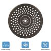 78*78*75cm Circular Diamond Top Courtyard Cast Aluminum Table Bronze