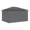 Garden Marquee with Curtains 157.4"x118.1" Anthracite